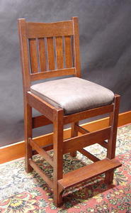 Gustav Stickley Style Counter Chair